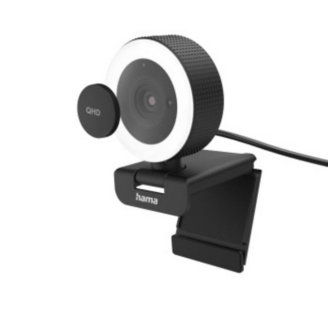 Hama Webcam mit Licht, Mikrofon, Fernbedienung (PC-Kamera USB, QHD, 2560p) günstig online kaufen