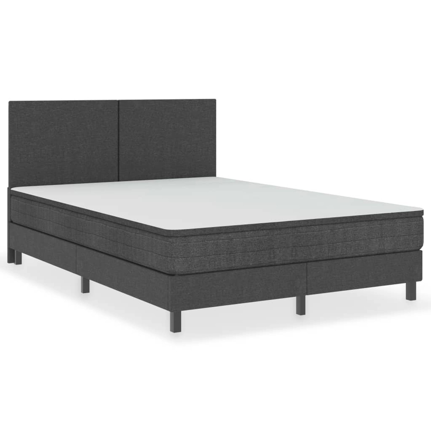 vidaXL Bettgestell Boxspring-Bettgestell Grau Stoff 180x200 cm Doppelbett B günstig online kaufen