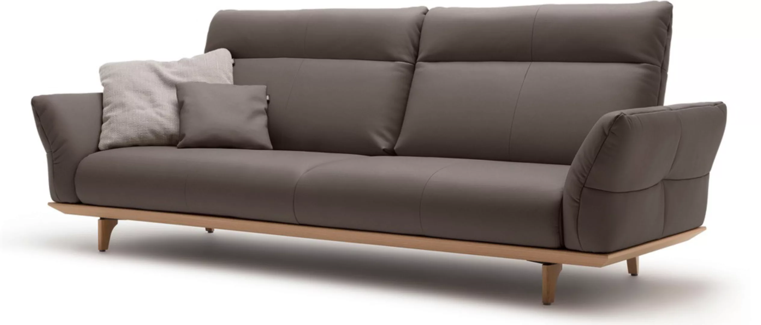 hülsta sofa 4-Sitzer "hs.460", Sockel in Eiche, Füße Eiche natur, Breite 24 günstig online kaufen