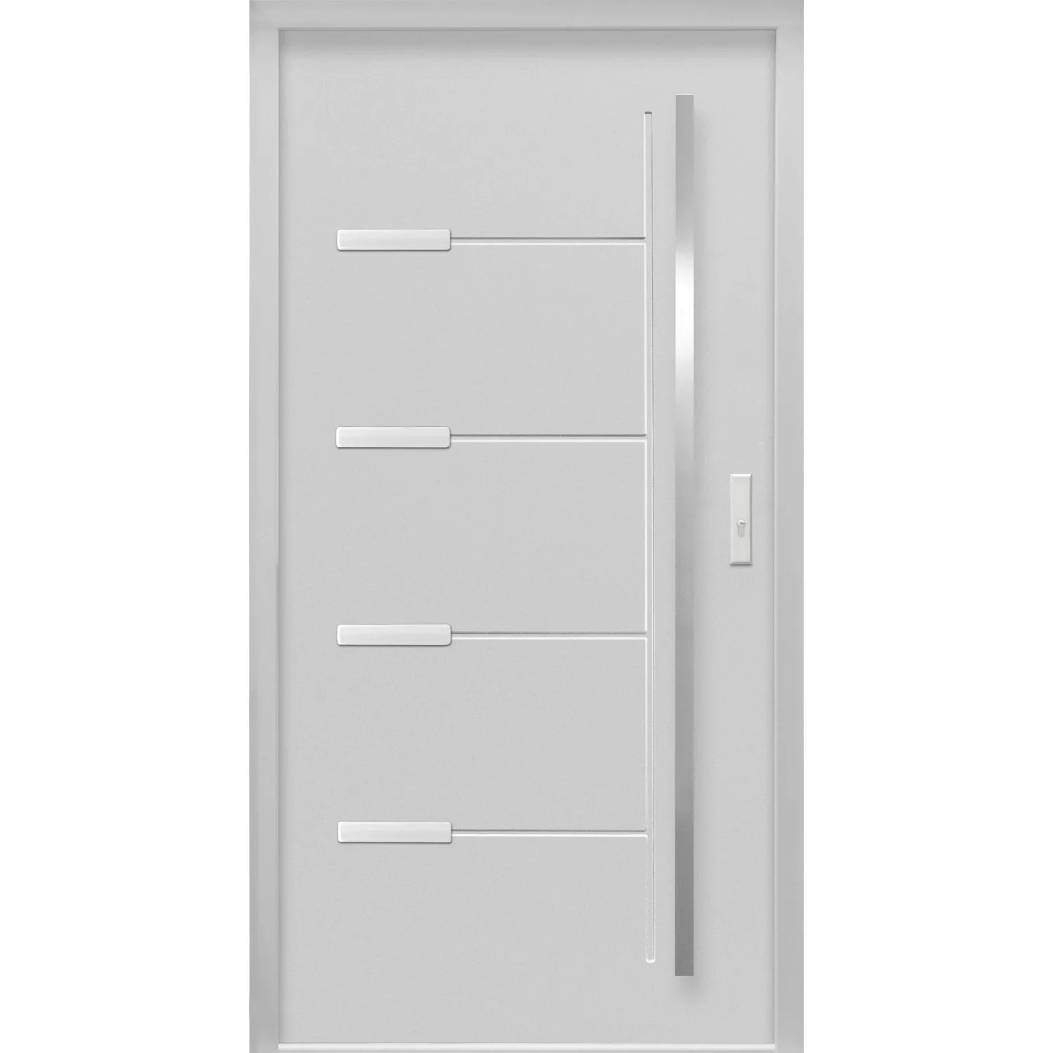 Sicherheits-Haustür ThermoSpace Oslo Prime RC2 Komfort Grau 110 x 210 cm R günstig online kaufen