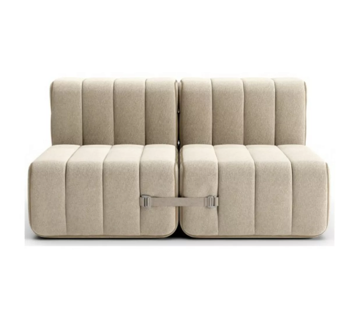 Curt Zweisitzer Modulsofa JET Grau / Beige günstig online kaufen