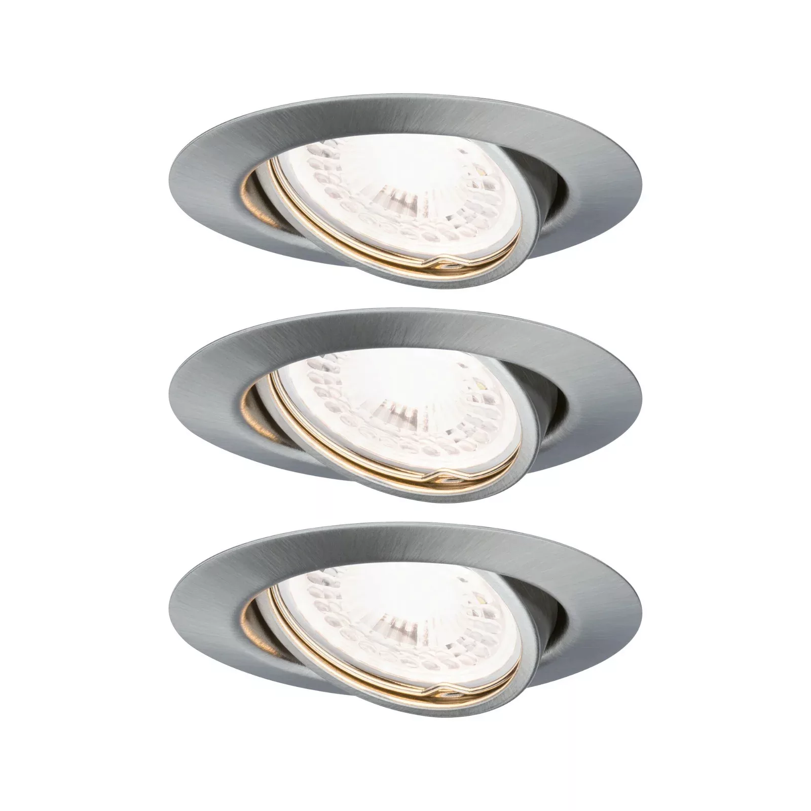 Paulmann LED-Einbauspot Nova Coin 3er chrom rund dimmbar günstig online kaufen