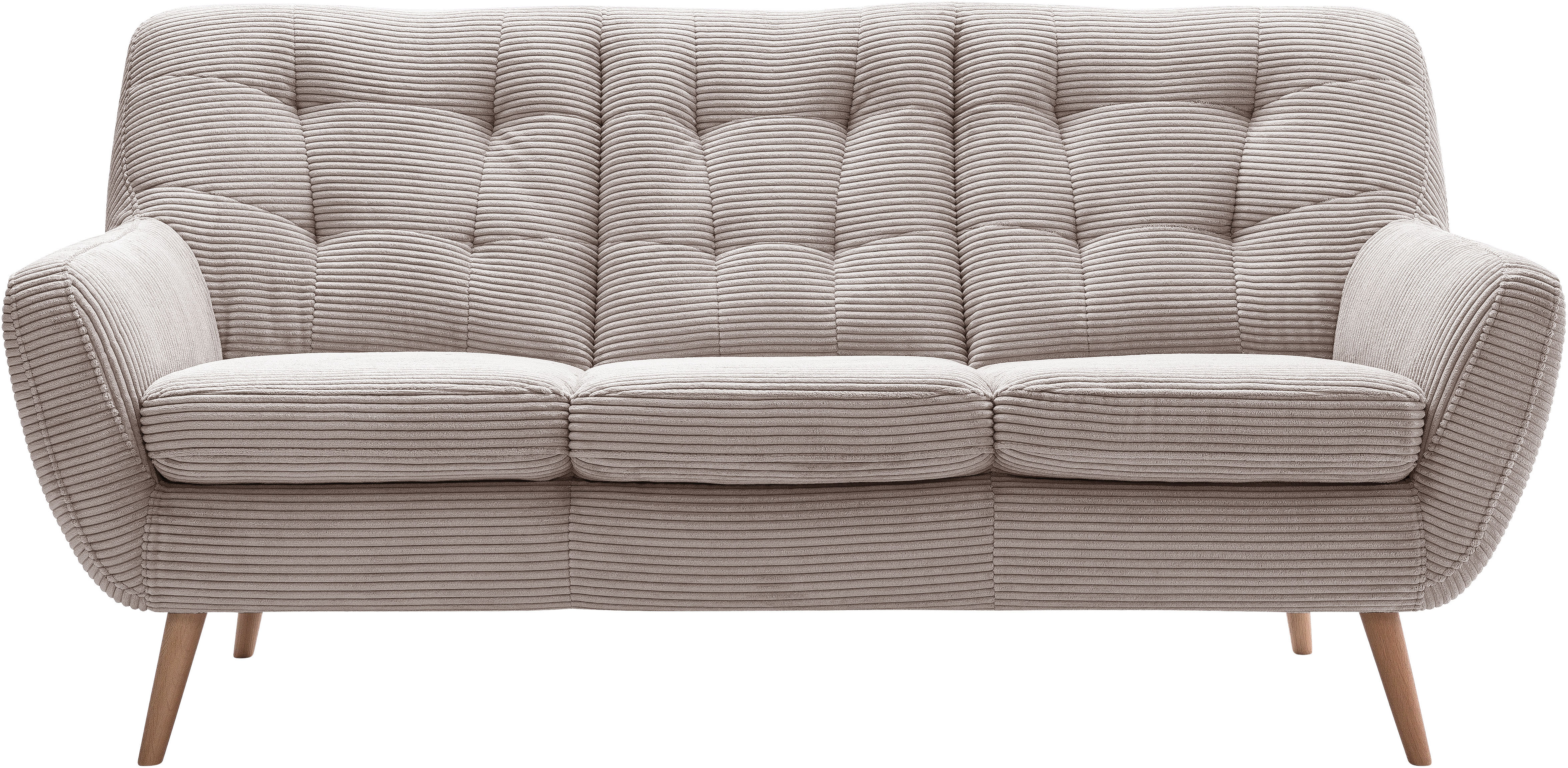 exxpo - sofa fashion 3-Sitzer "Scandi, bequem, aufwendige Rückenpolsterung günstig online kaufen