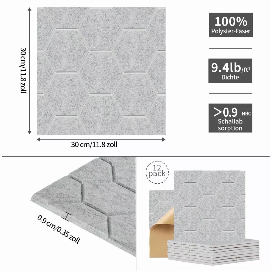 PFCTART Schallschutzpaneel Mesh Polyester Filz Original günstig online kaufen