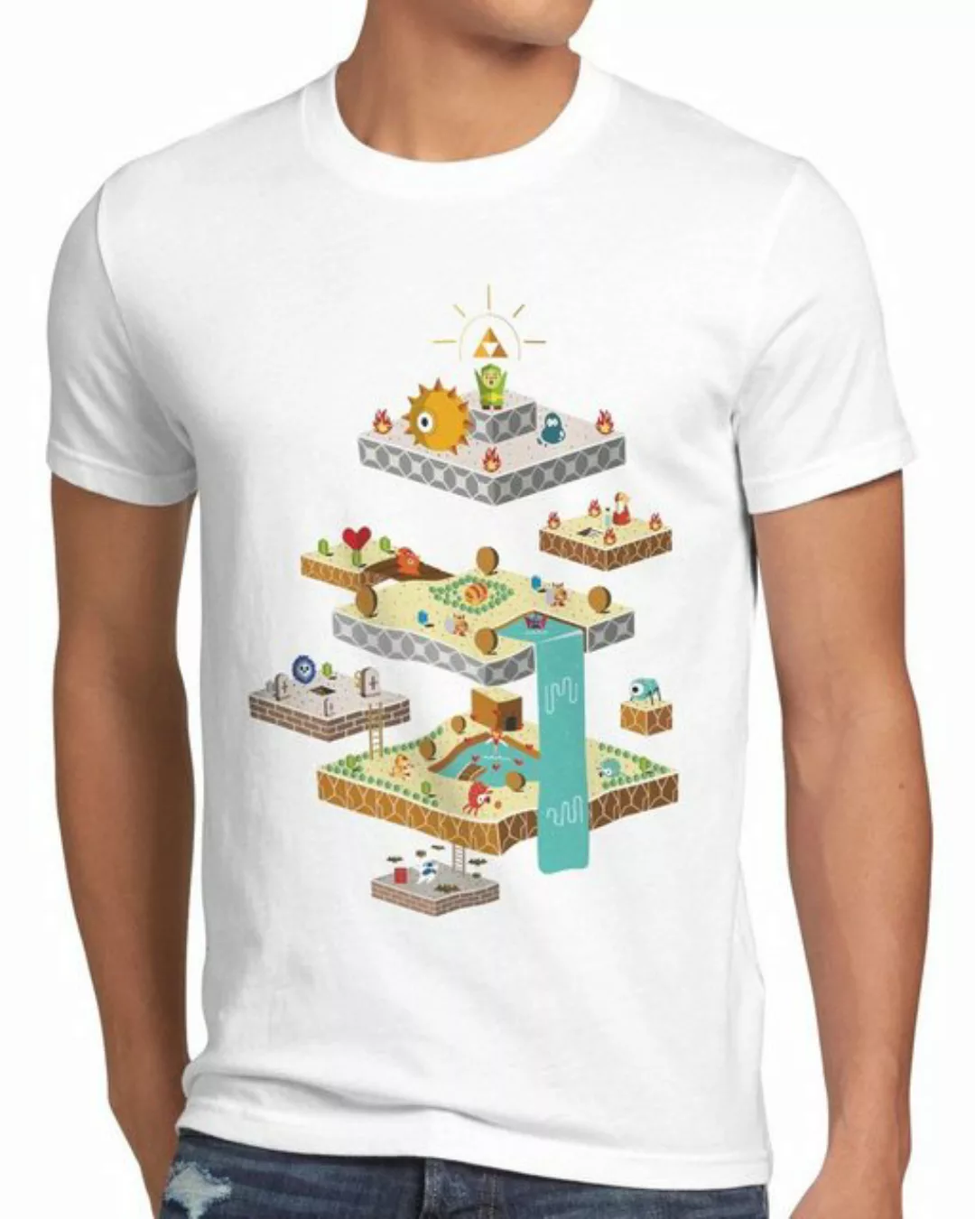 style3 Print-Shirt Herren T-Shirt Links Dungeon wild switch the breath of s günstig online kaufen