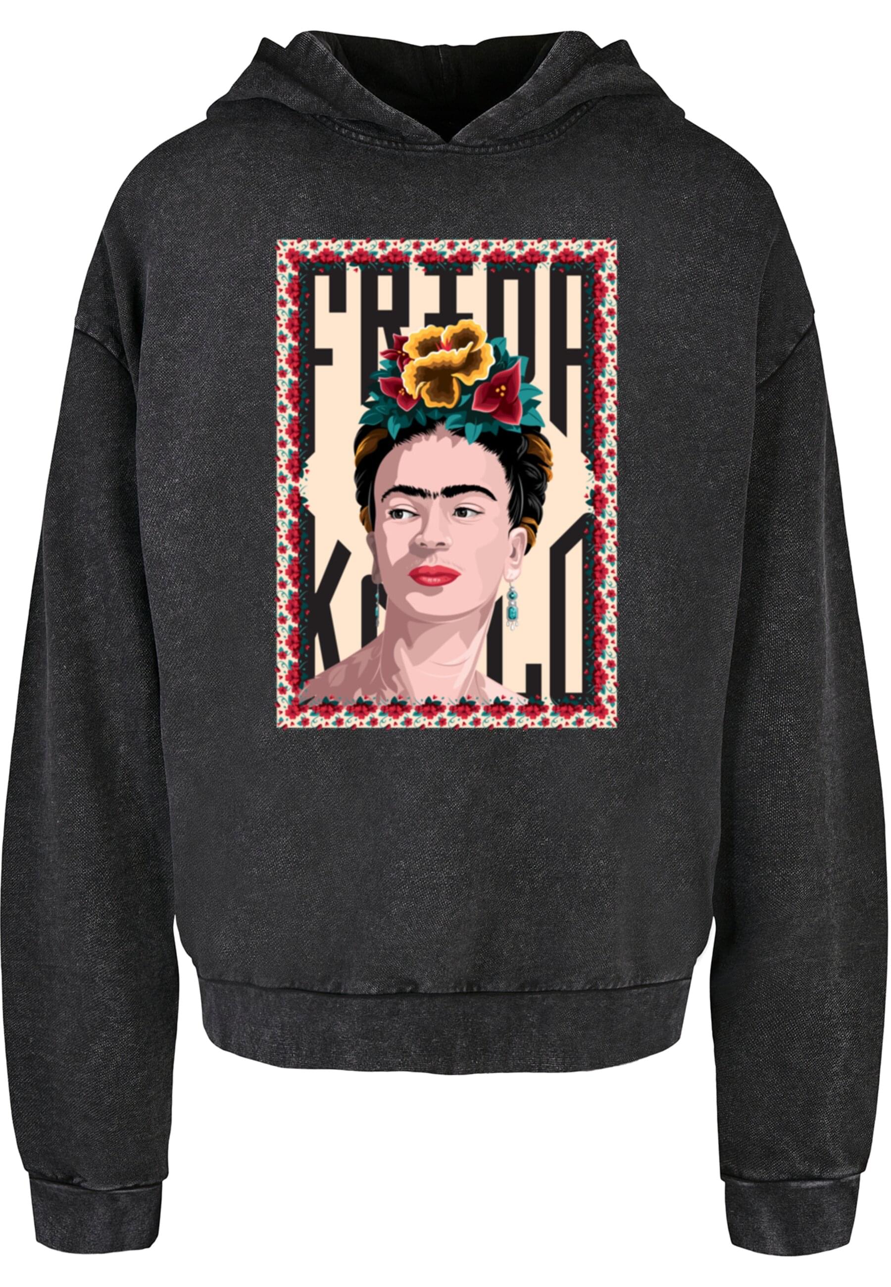 Merchcode Kapuzensweatshirt "Merchcode Frida Kahlo - Frame one Acid Washed günstig online kaufen