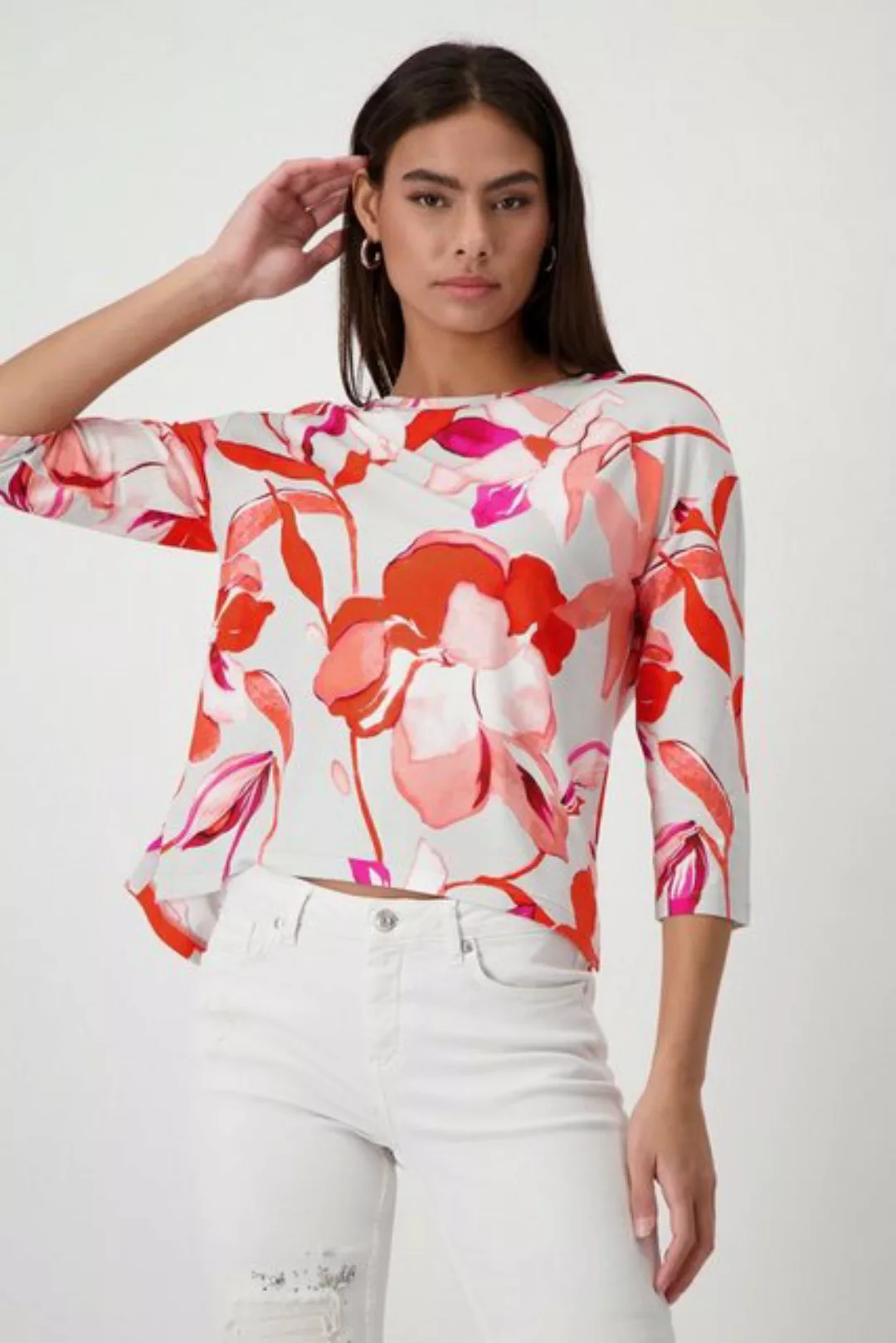 Monari T-Shirt T-Shirt, lavender rose gemustert günstig online kaufen