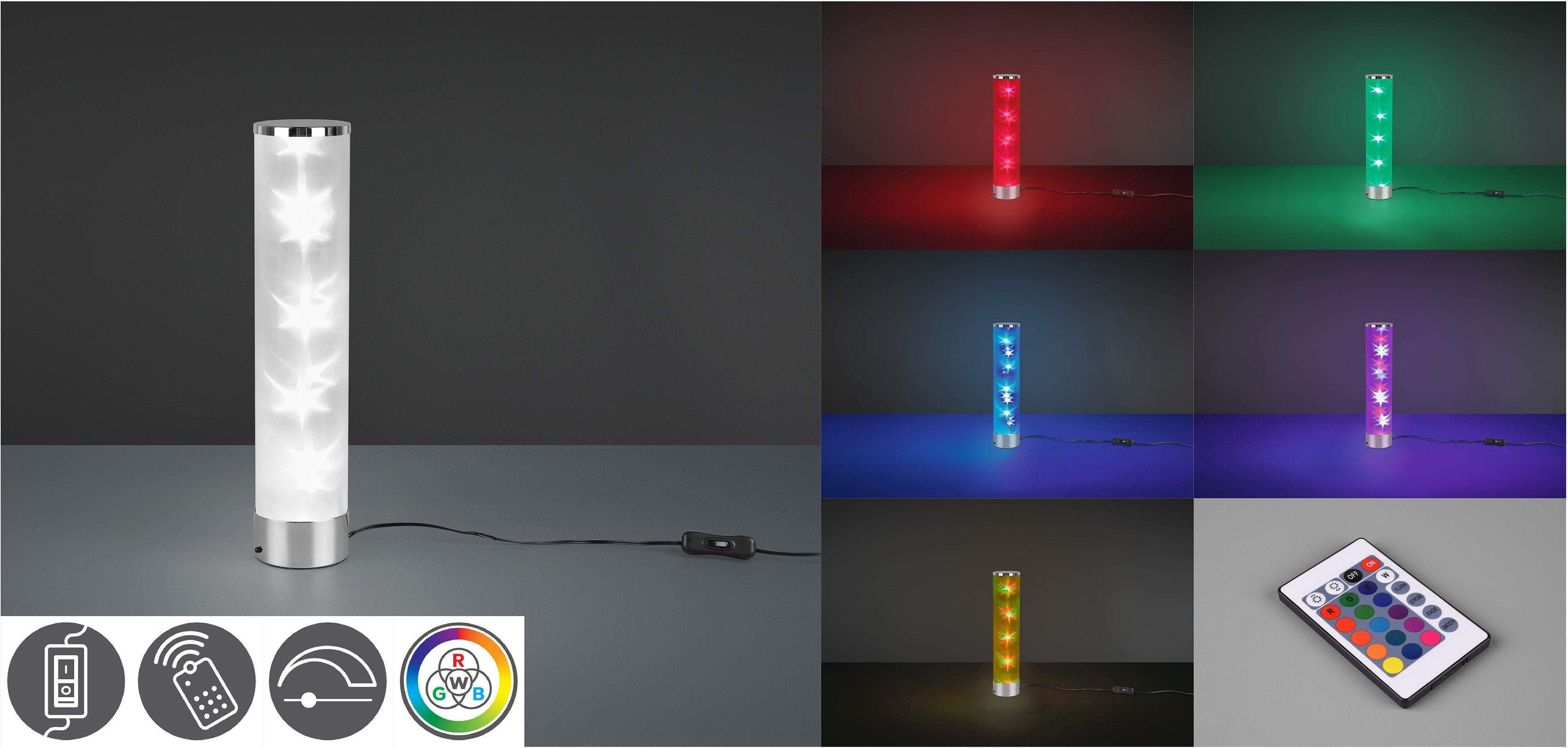 TRIO Leuchten LED Tischleuchte RICO, Dimmer, günstig online kaufen