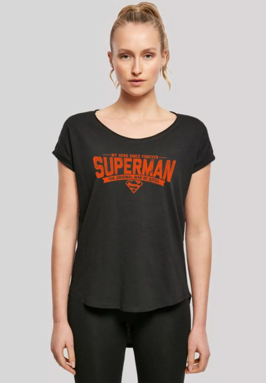 F4NT4STIC T-Shirt Long Cut T-Shirt DC Comics Superman My Hero Damen,Premium günstig online kaufen