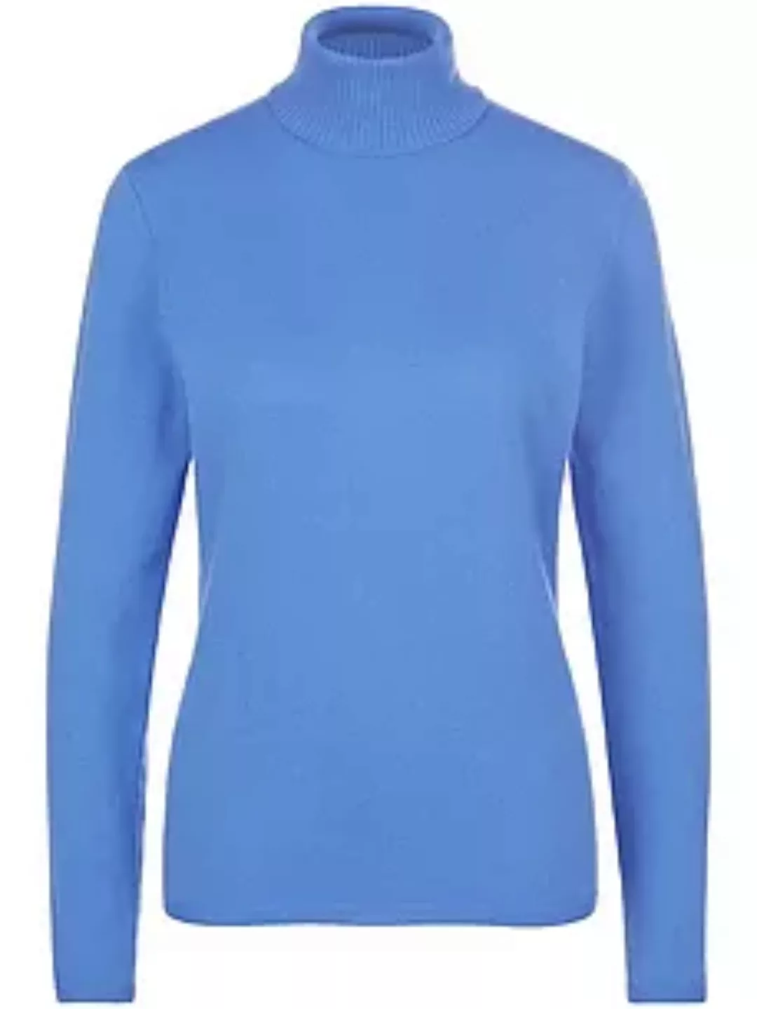 Rollkragen-Pullover aus Schurwolle und Kaschmir include blau günstig online kaufen