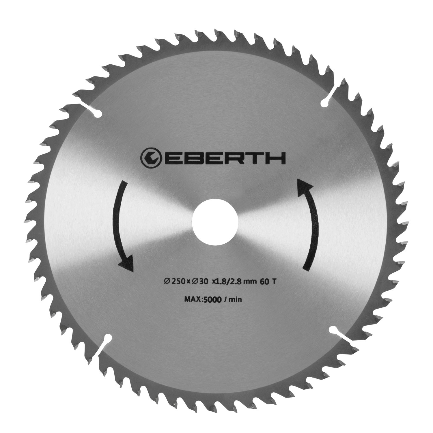 EBERTH Kreissägeblatt 250mm Durchmesser 30mm Bohrung 2,8mm Schnittbreite günstig online kaufen