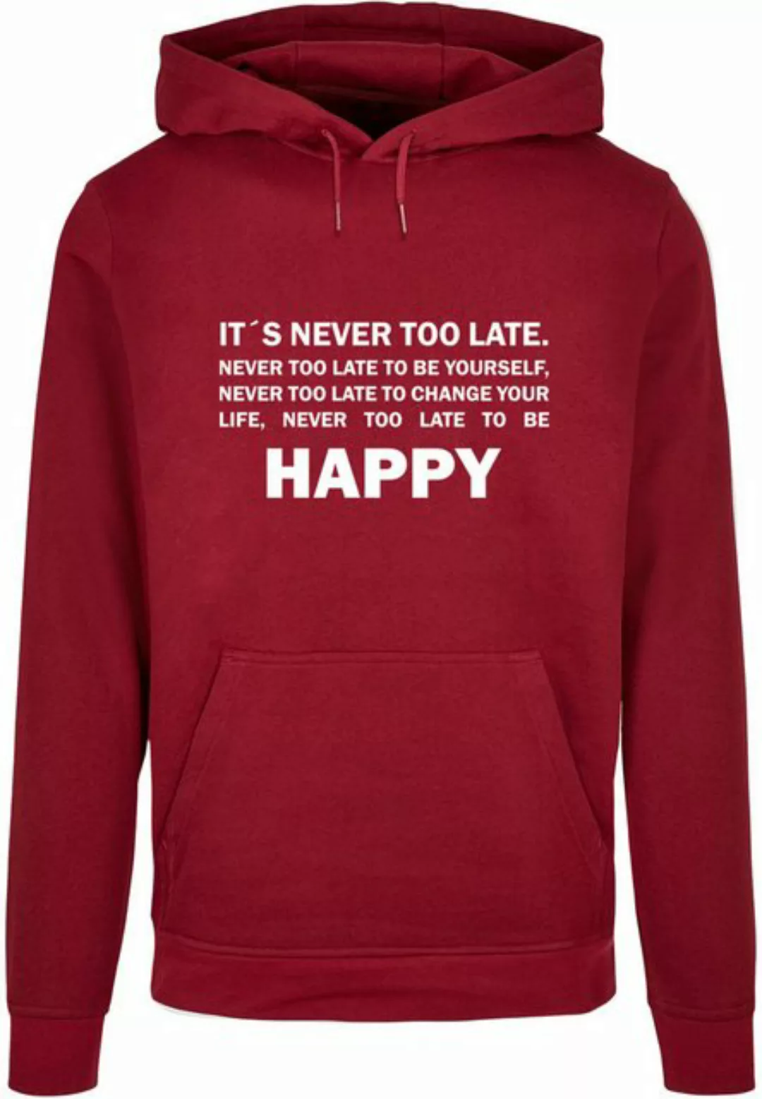 Merchcode Kapuzensweatshirt Merchcode Herren Never Too Late Basic Hoody (1- günstig online kaufen