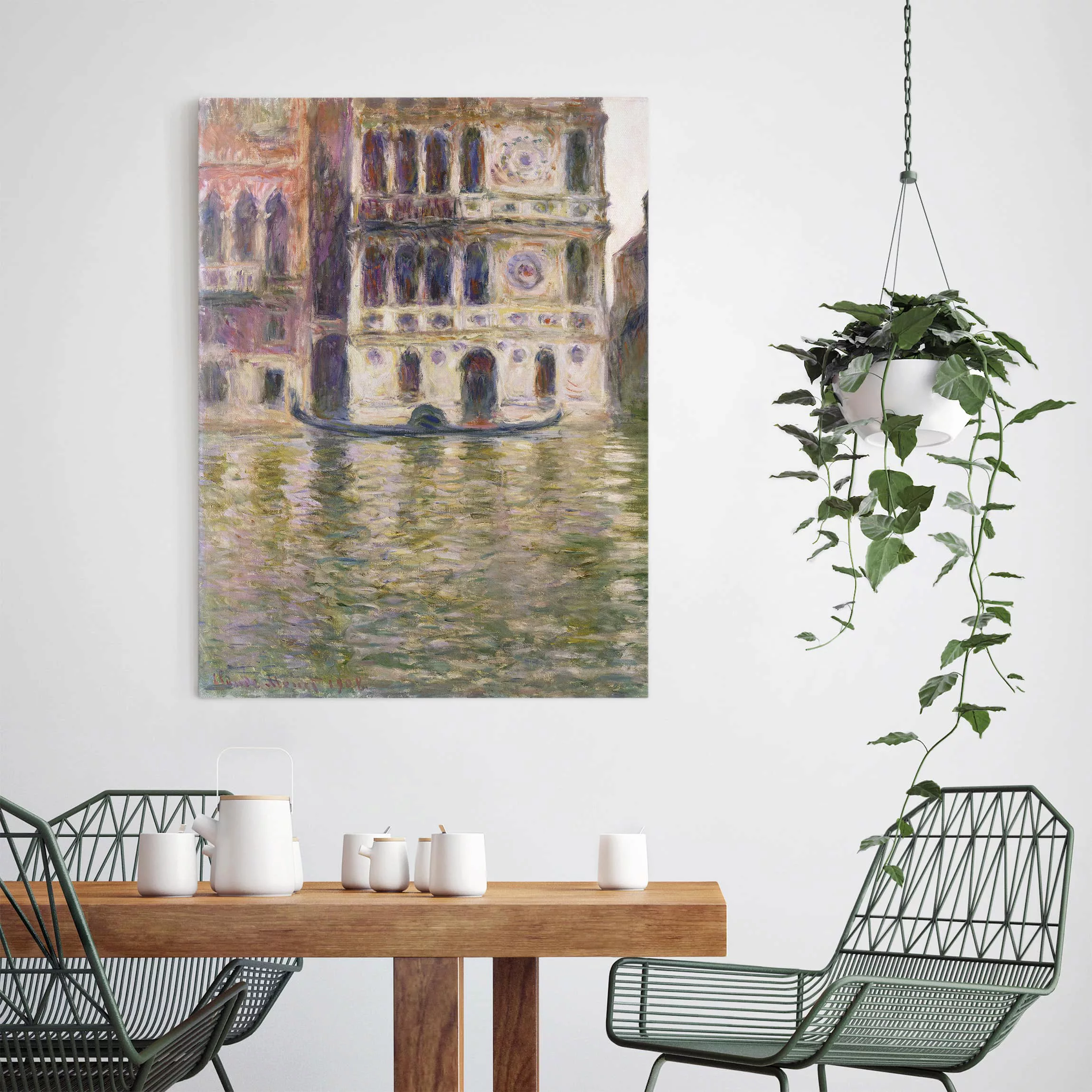 Leinwandbild Kunstdruck - Hochformat Claude Monet - Palazzo Dario günstig online kaufen