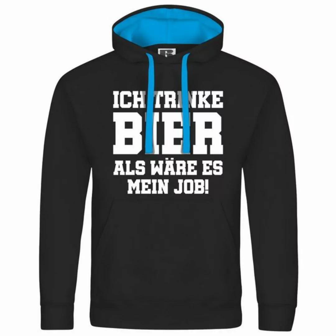 deinshirt Kapuzenpullover Herren Kapuzenpullover Ich trinke Bier als wäre e günstig online kaufen