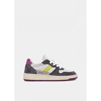 Date  Sneaker W411-C2-VC-IP - COURT 2.0-VINTAGE CALF WHITE-PURPLE günstig online kaufen