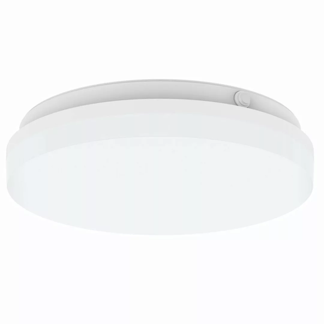 DOTLUX LED-Deckenlampe SURFACE, Ø 30 cm, weiß, PC, CCT, IP54 günstig online kaufen