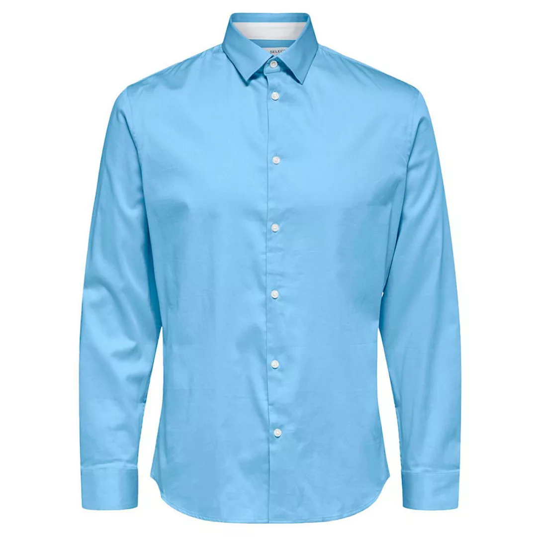 Selected Flex-park Slim Langarm Hemd 3XL Light Blue günstig online kaufen