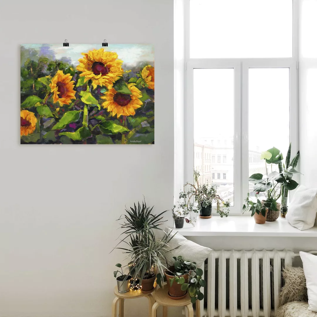 Artland Wandbild »Das Erwachen der Sonnenblumen IV«, Blumen, (1 St.), als L günstig online kaufen