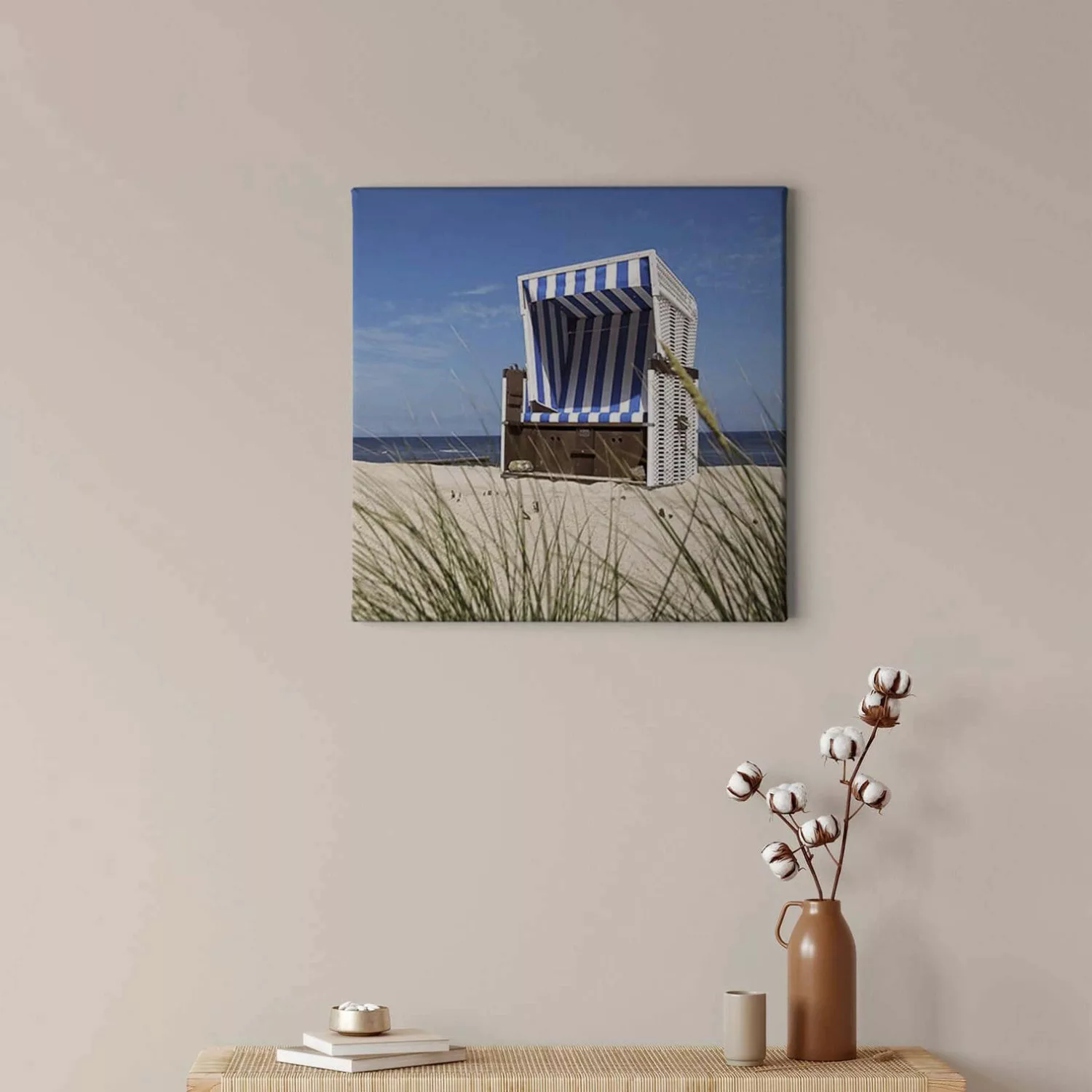 Bricoflor Nordsee Bild Auf Leinwand Schlafzimmer Und Wohnzimmer Bild Mit St günstig online kaufen