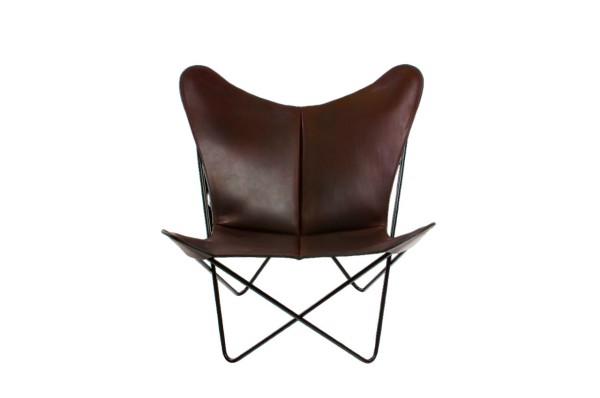 TRIFOLIUM Chair - Premiumsessel Stahl schwarz, Mocca günstig online kaufen