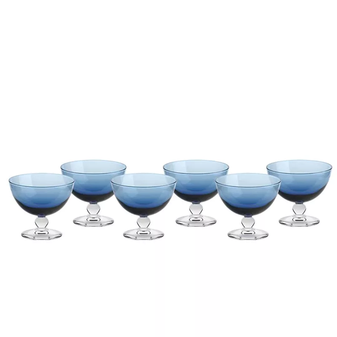 Eisschale Eisbecher Dessertschale 6er-Set blau Piccolo Colori 280ml Gelato günstig online kaufen