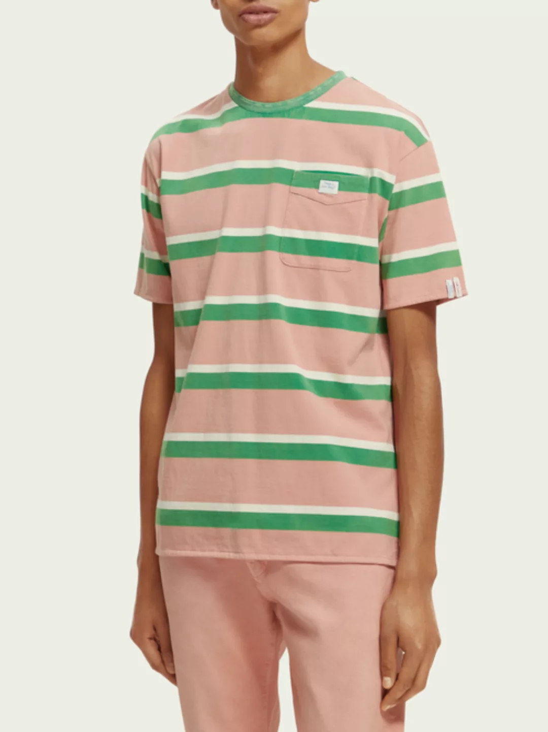 Scotch & Soda T-Shirt mit „Yarn-Dye“-Streifen günstig online kaufen