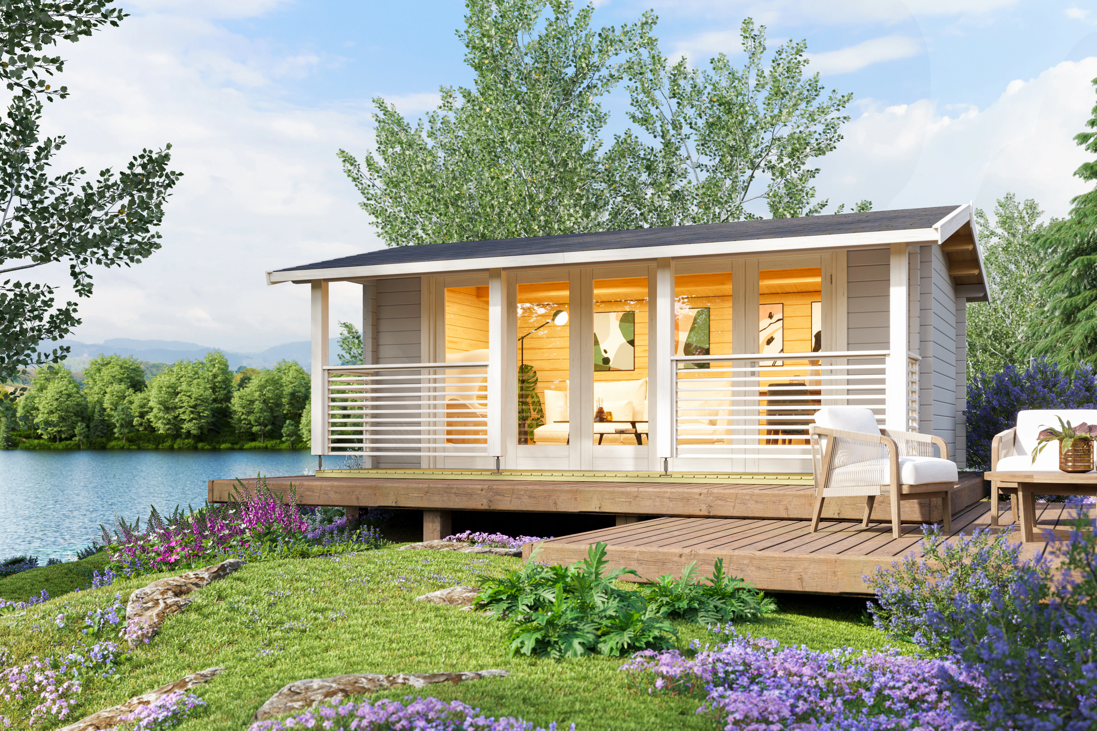 Nordic Holz Gartenhaus "LYNDHURST" günstig online kaufen