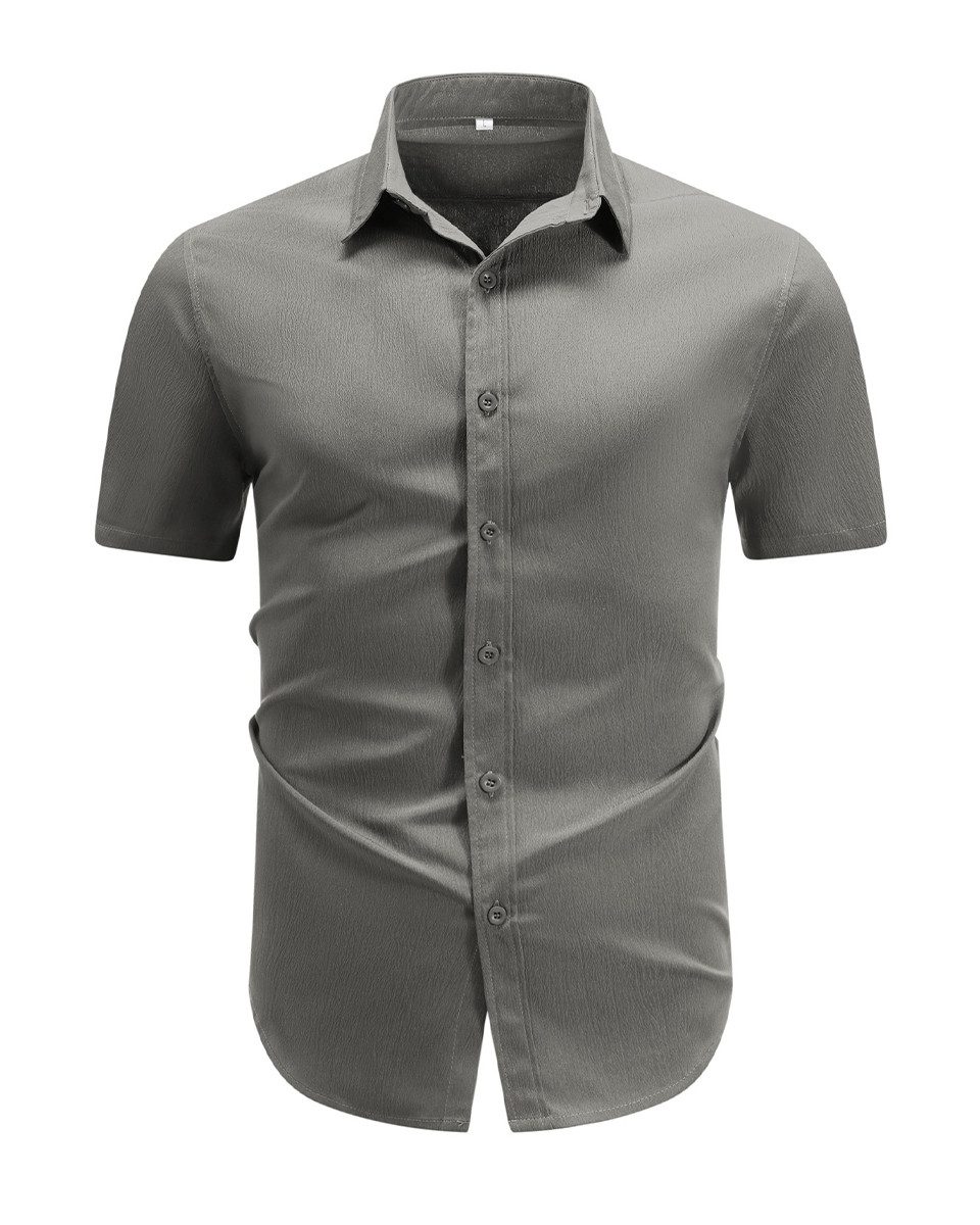 Allthemen Kurzarmhemd Regular Fit leichtes Freizeithemd günstig online kaufen