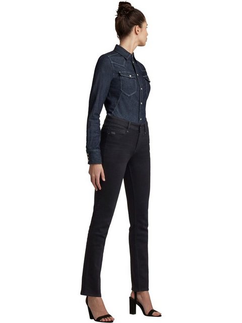 G-Star Damen Jeans Noxer Straight Fit - Blau - Faded Neptune Blue günstig online kaufen