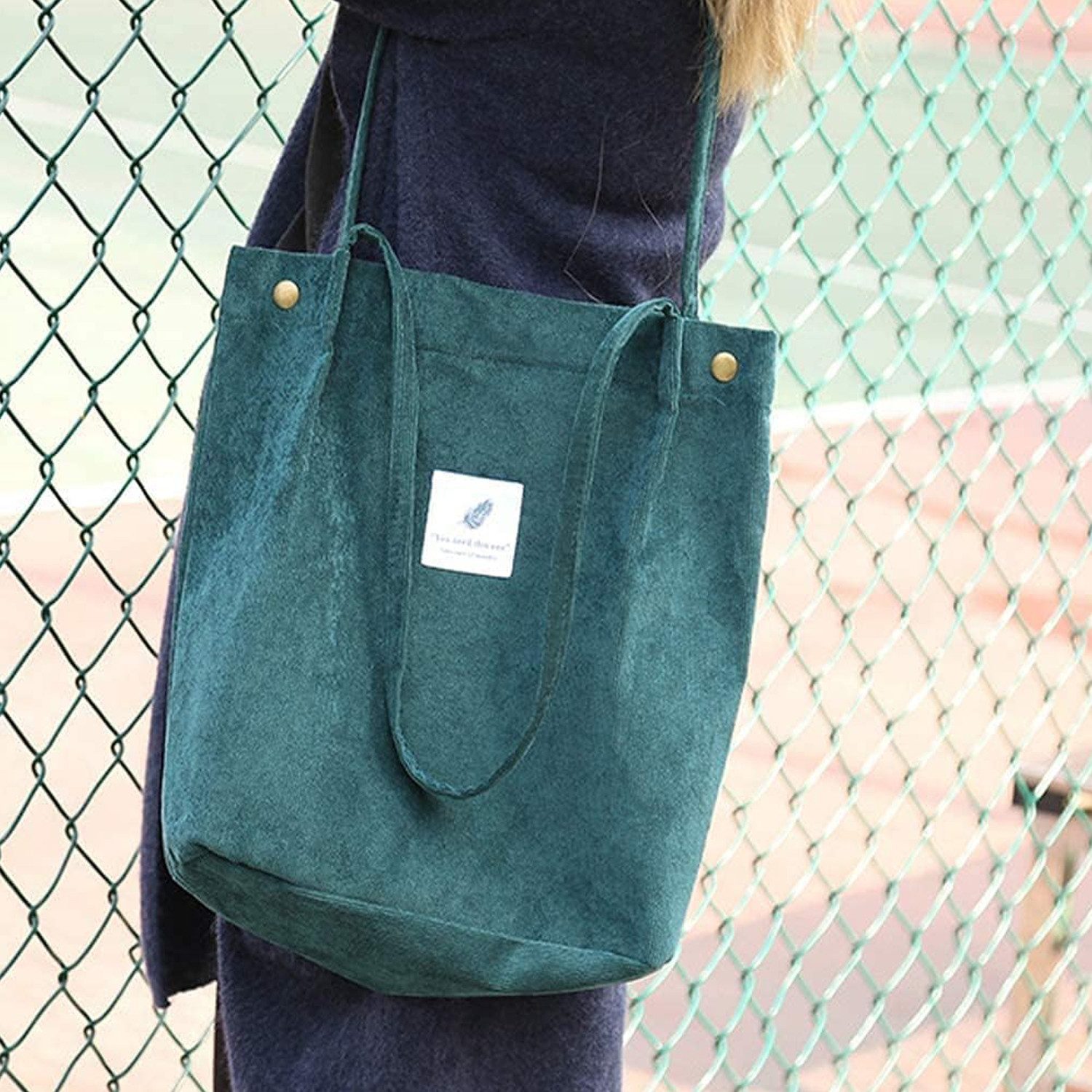 OKWISH Handtasche Kordsamtschultertasche Tote Bag Freizeittasche günstig online kaufen