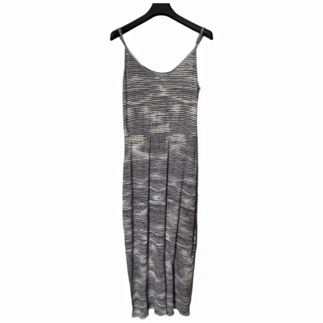 Moscow Design Spaghettikleid Singlet Maxikleid aus Viskose und Leinen in ve günstig online kaufen