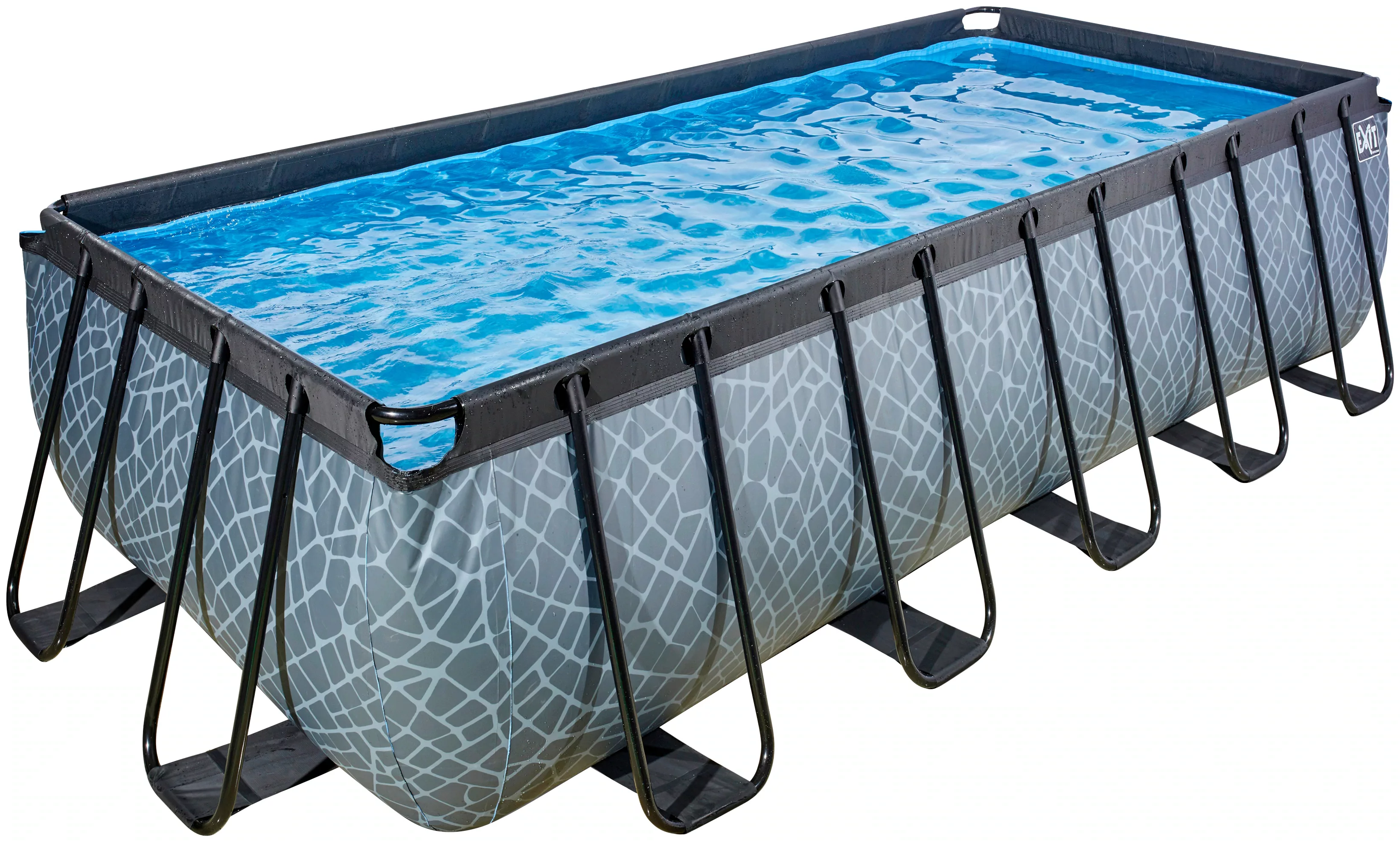 EXIT Wood Pool Braun 540x250x122cm m. Sandfilterpumpe günstig online kaufen