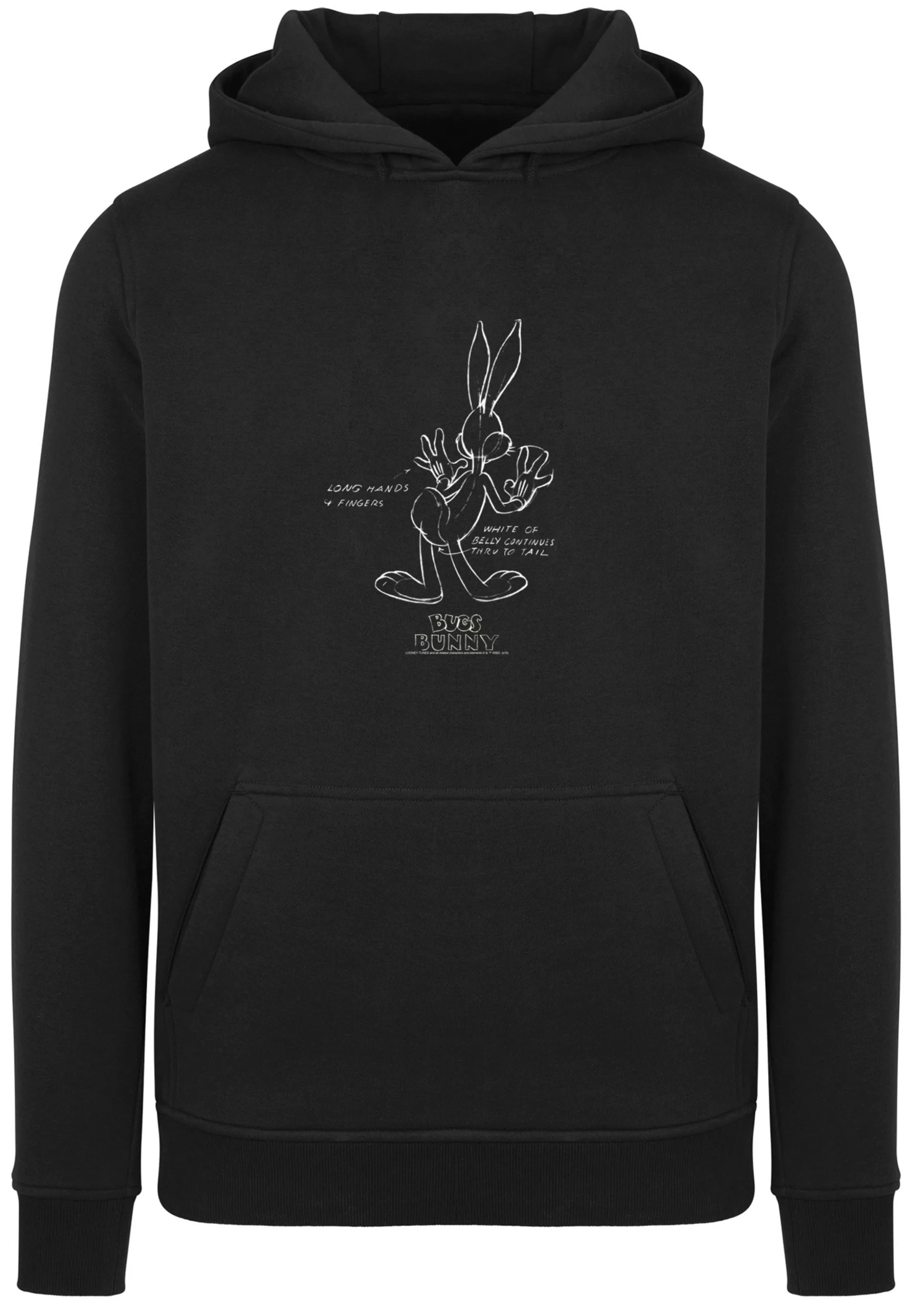 F4NT4STIC Kapuzenpullover "Looney Tunes Bugs Bunny White Belly", Print günstig online kaufen