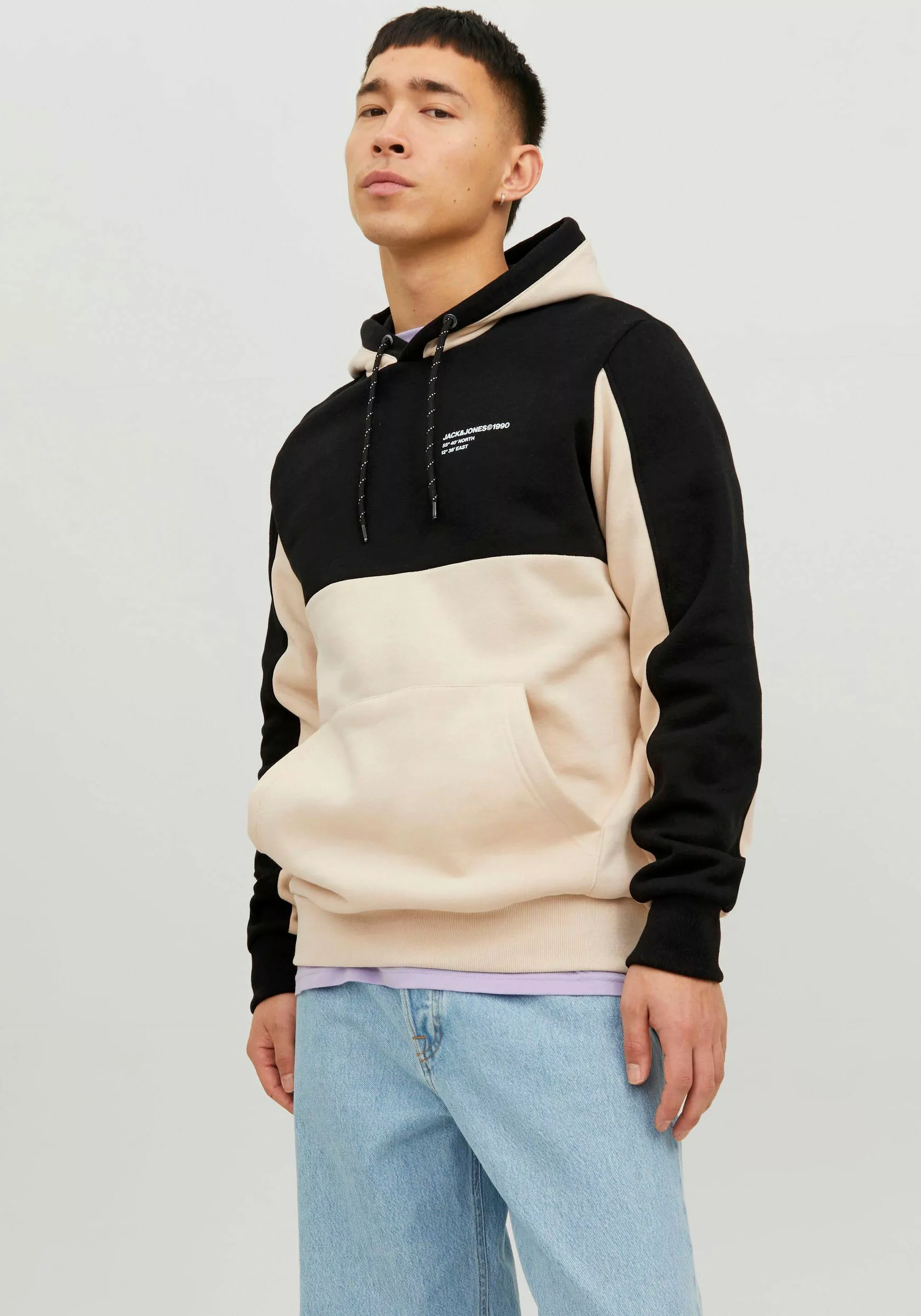 Jack & Jones Kapuzensweatshirt JJEFORCE BLOCKING SWEAT HOOD NOOS günstig online kaufen