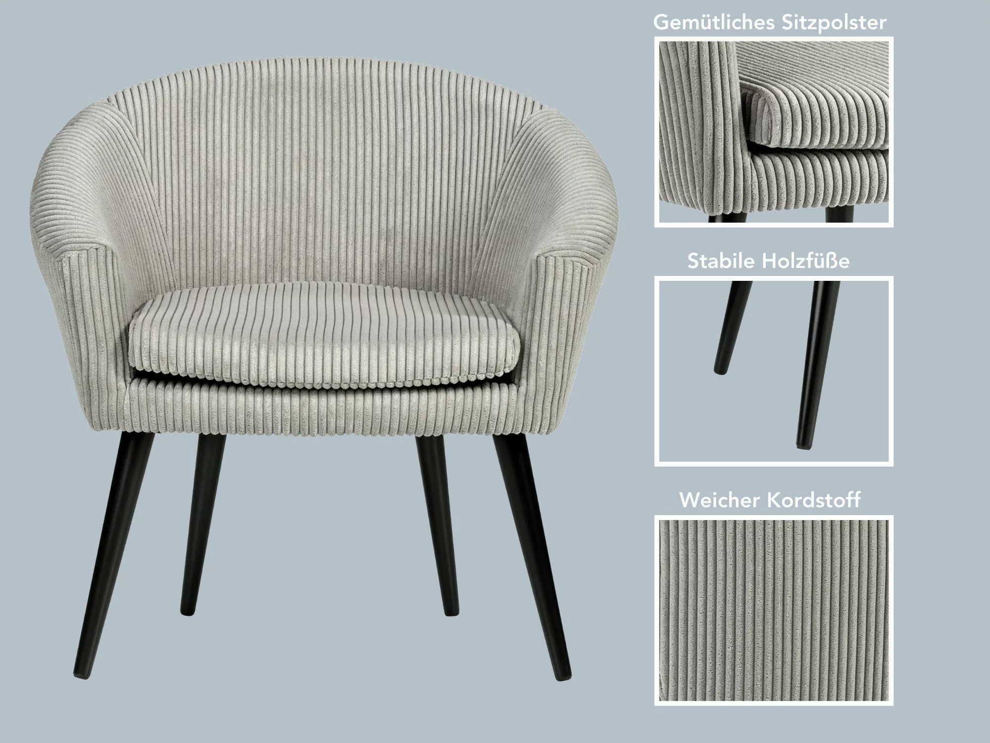 XDREAM Loungesessel Lutz, Relaxsessel, Cocktailsessel, Polstersessel, günstig online kaufen