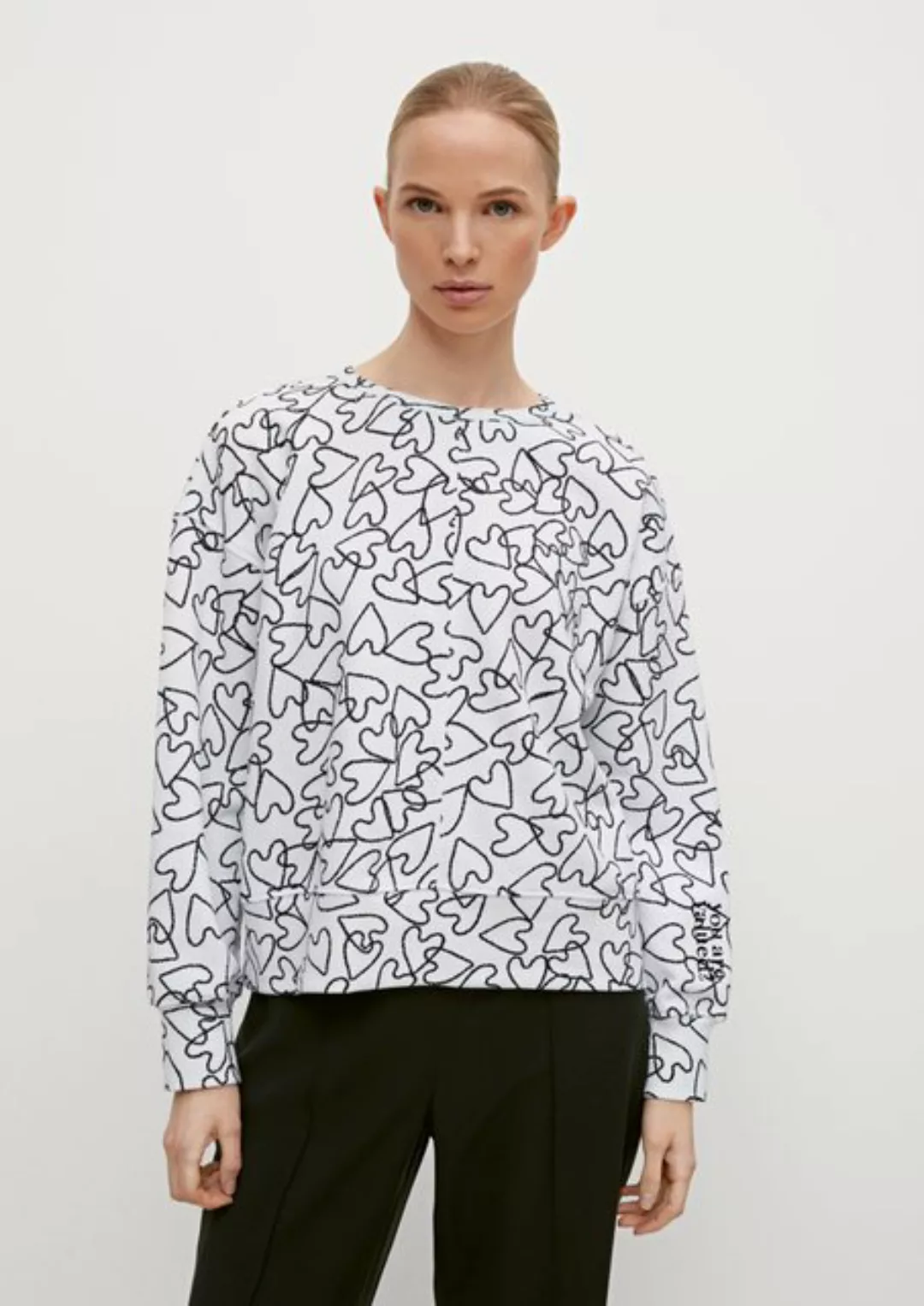 comma casual identity Sweatshirt Sweatshirt im Relaxed Fit Stickerei, Ziern günstig online kaufen