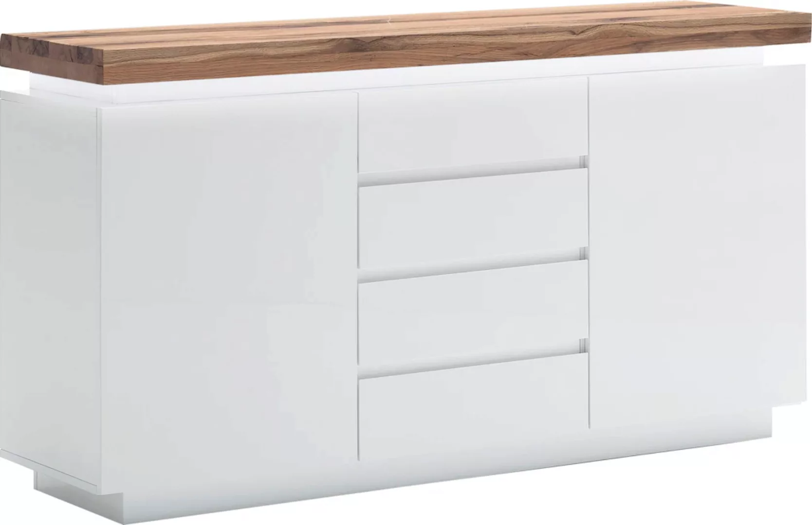 MCA furniture Sideboard "Romina", mit LED Beleuchtung weiß dimmbar, inkl. F günstig online kaufen