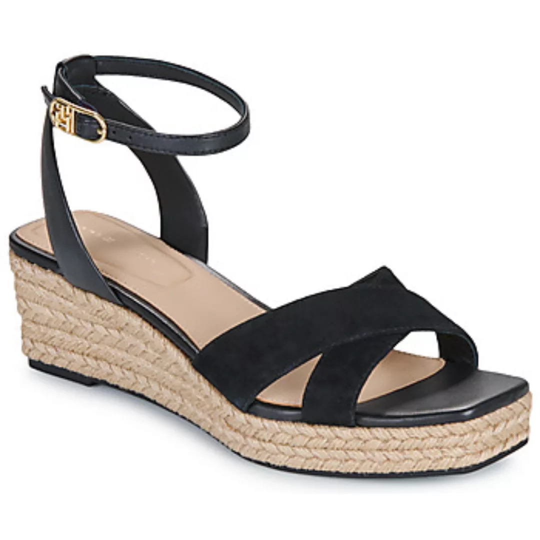 Tommy Hilfiger  Sandalen LEATHER   SUEDE MID WEDGE ESPAD günstig online kaufen