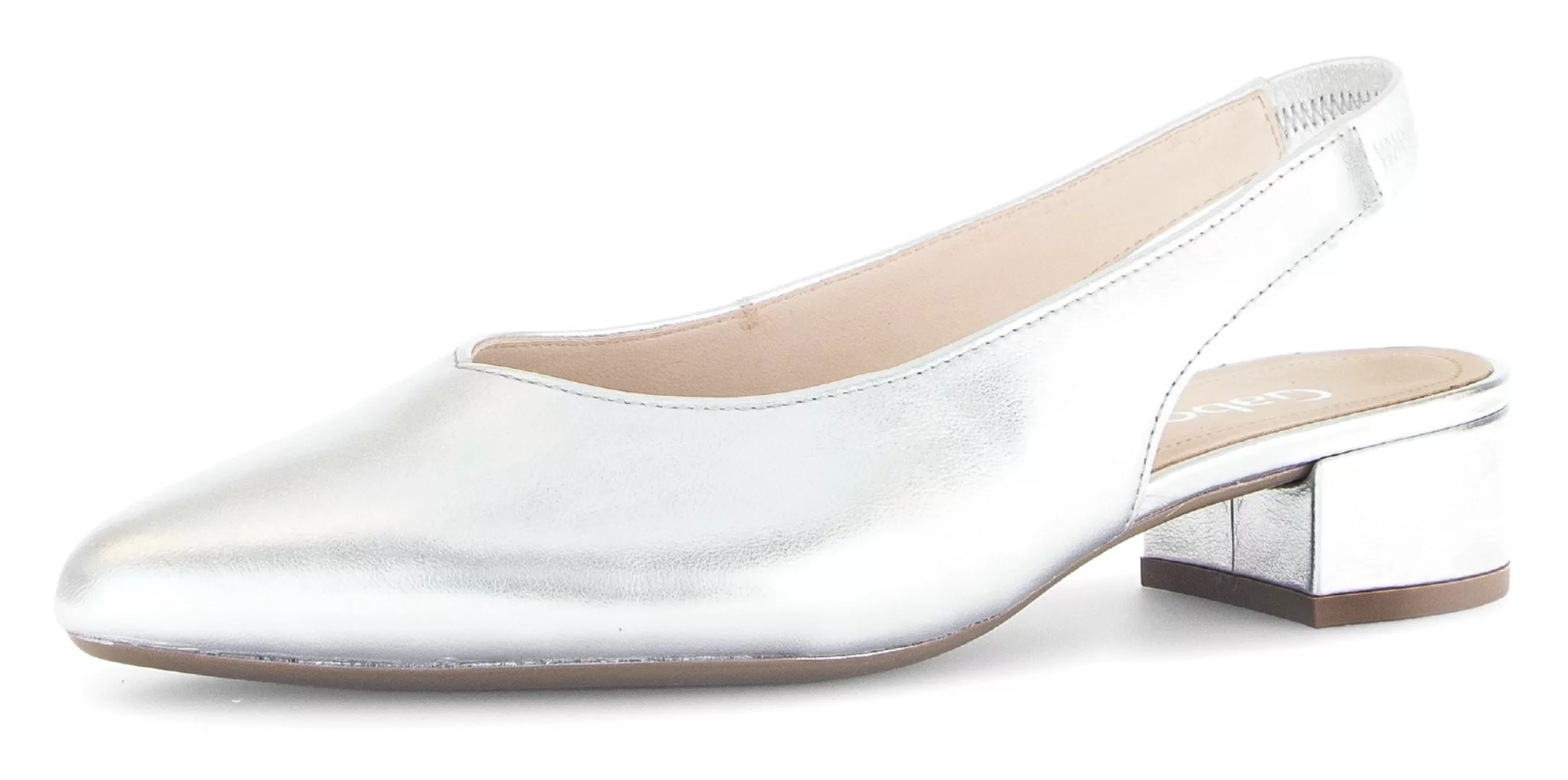 Gabor Slingpumps, Blockabsatz, Festtagsschuh, Abendschuh mit elastischem Ri günstig online kaufen