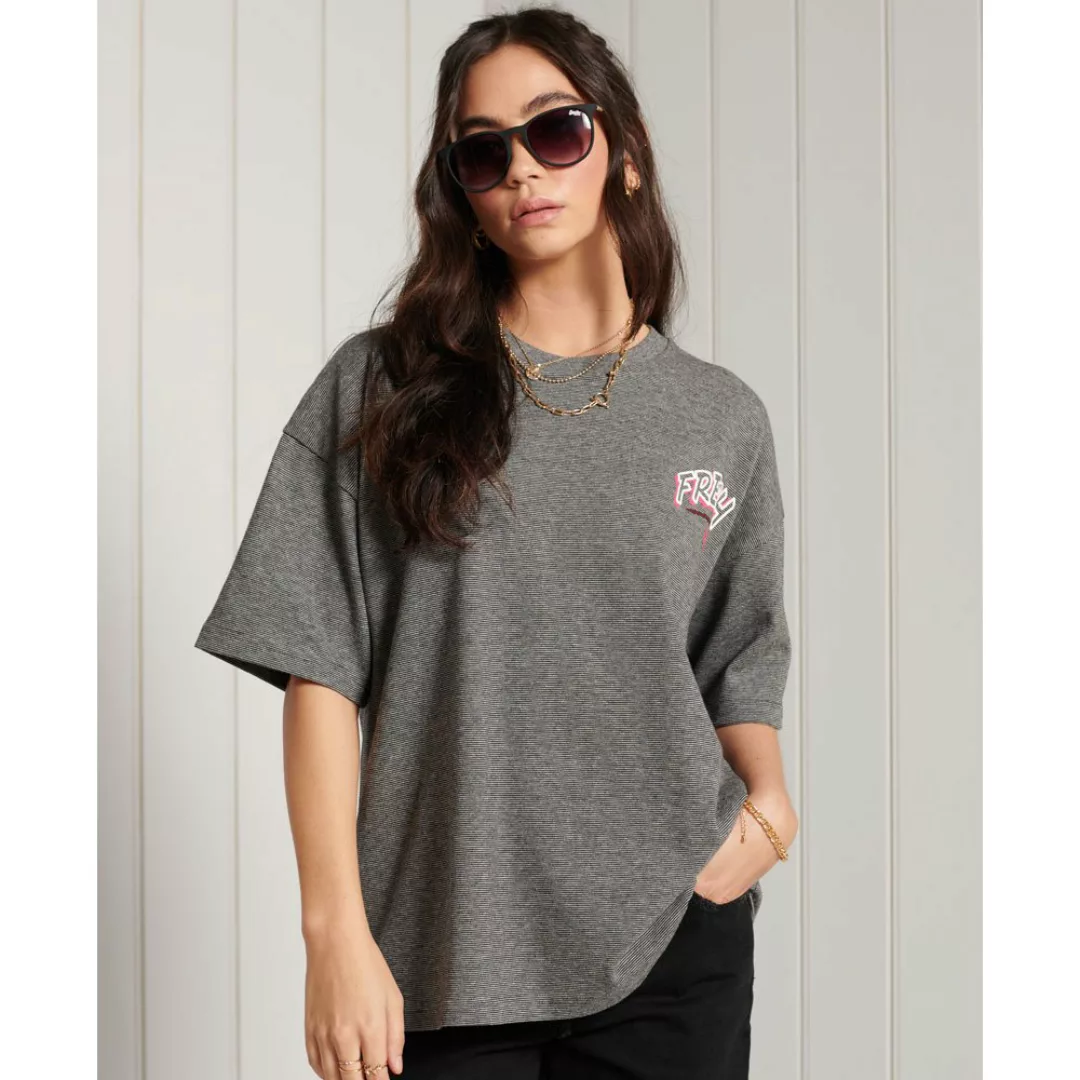 Superdry Workwear Graphic Oversized Kurzarm T-shirt S Meteorite Feeder günstig online kaufen