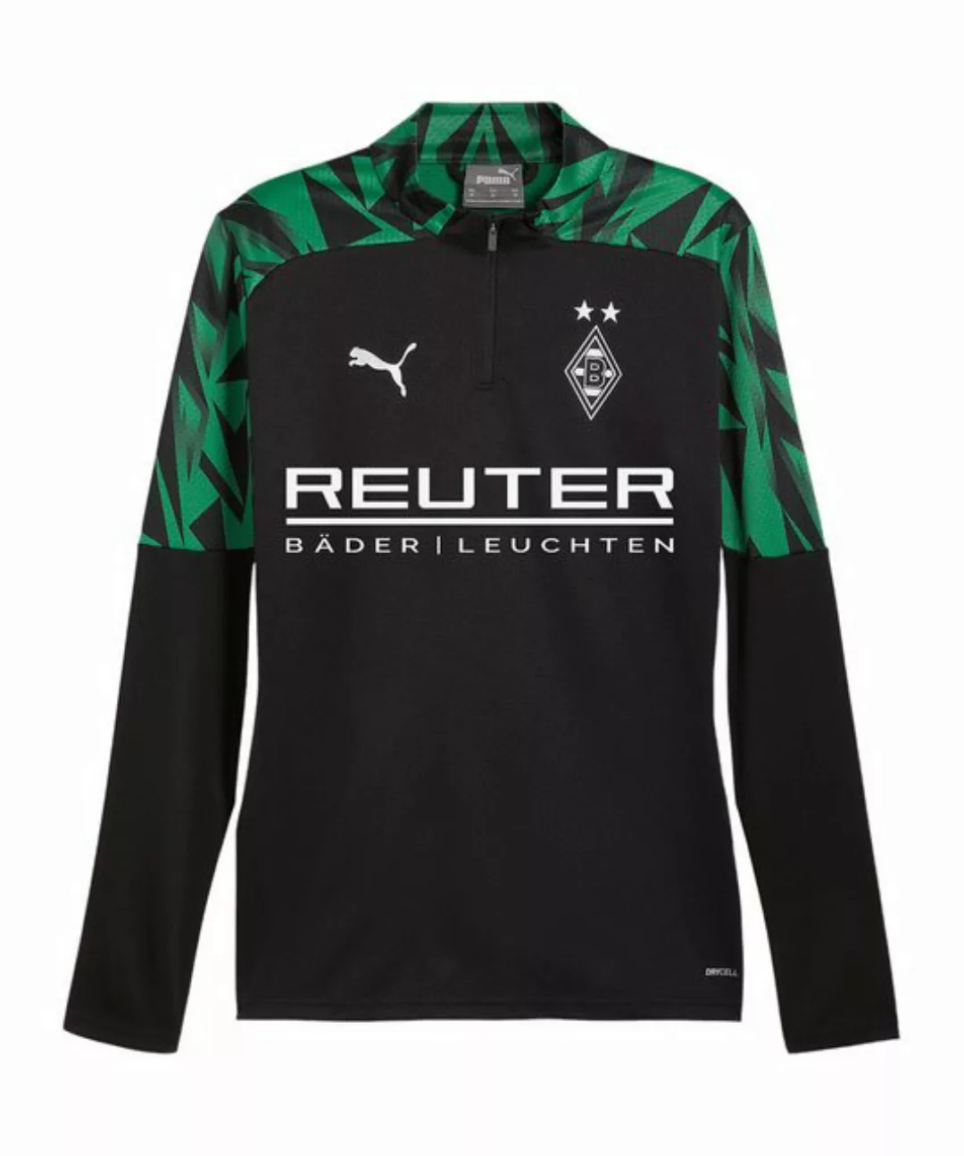 PUMA Sweatshirt Borussia Mönchengladbach 1/4 Zip Sweatshirt mit Sponsor günstig online kaufen