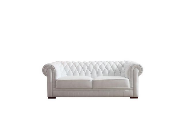 JVmoebel Sofa Weiße Chesterfield Sofagarnitur Klassiche Wonzimmer Couch Set günstig online kaufen