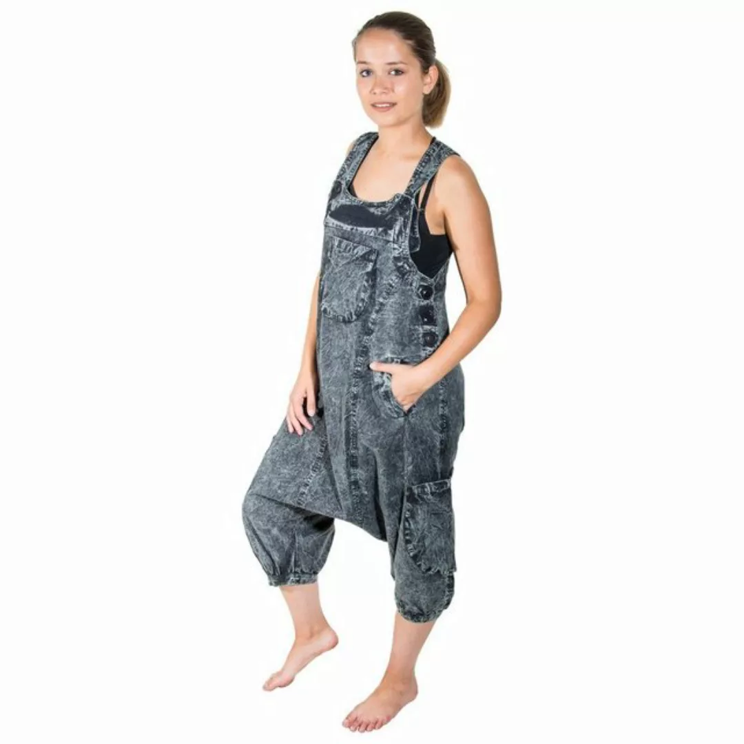 KUNST UND MAGIE Latzhose Overall Unisex Vintage Latzhose Ibiza stonewashed günstig online kaufen