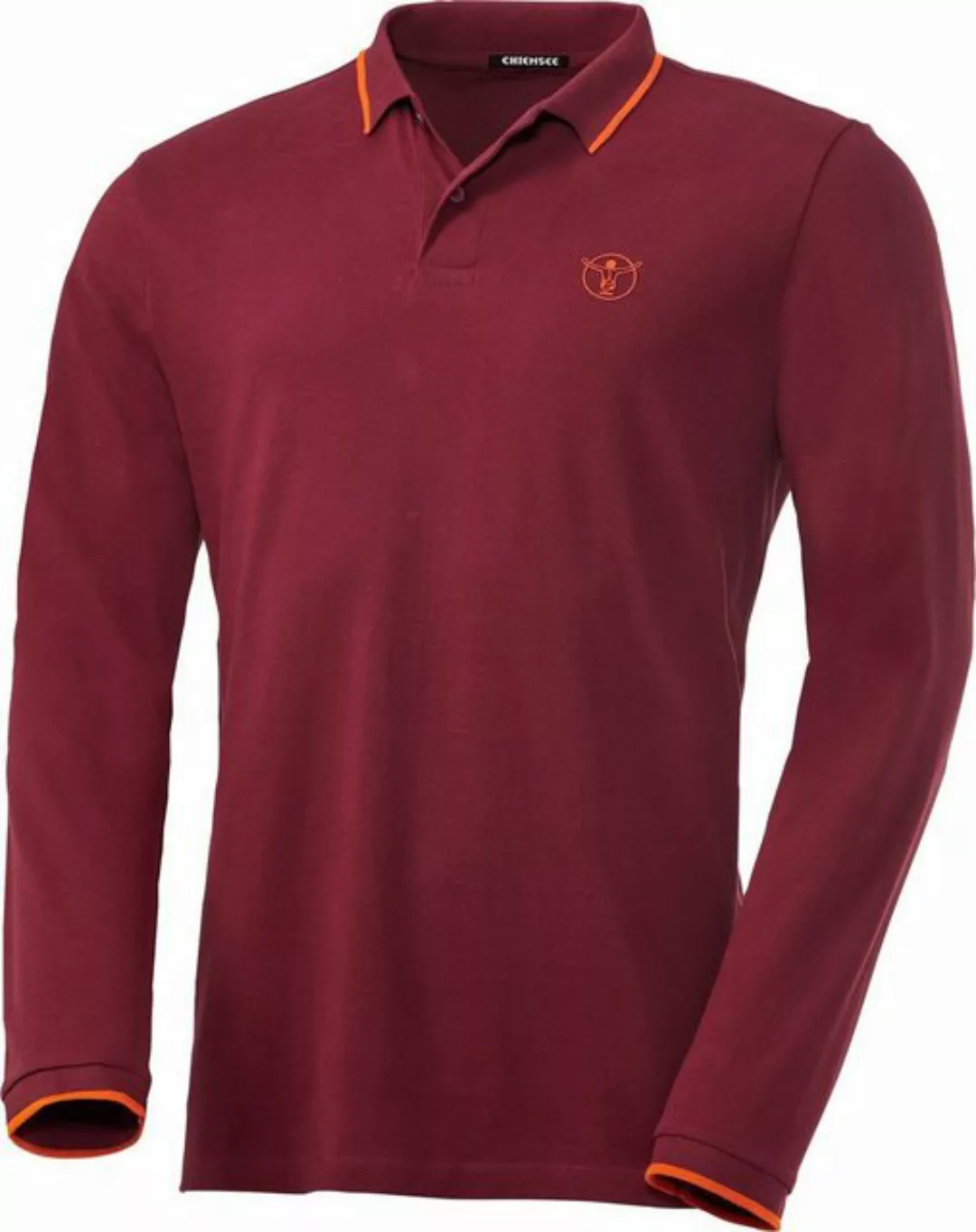 Chiemsee Langarm-Poloshirt aus formstabilem Baumwoll-Piqué günstig online kaufen