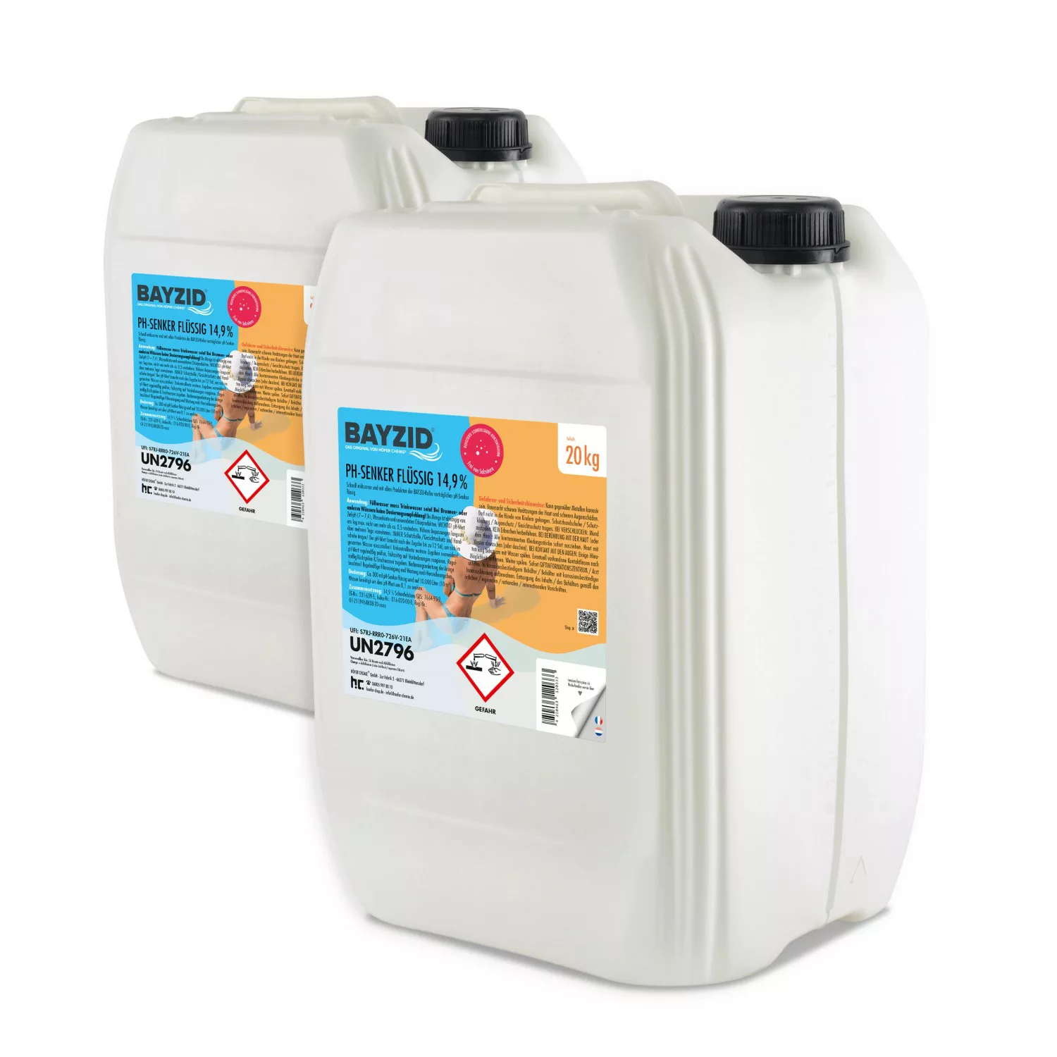 Bayzid pH Minus Flüssig 14,9% 2 x 20kg günstig online kaufen