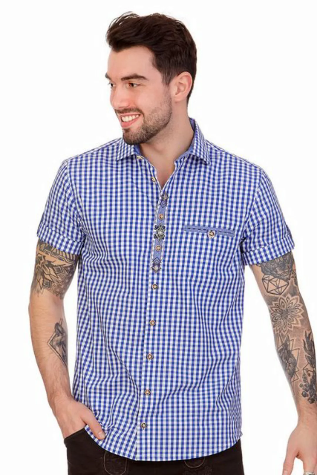 orbis Trachtenhemd Trachtenhemd - NORFRIED - kornblau, trachtengrün günstig online kaufen