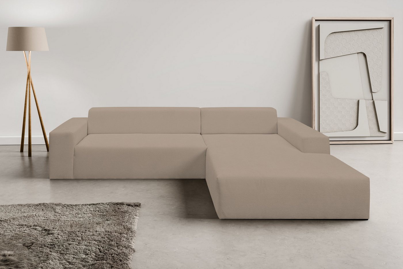 INOSIGN Ecksofa Zeus-XL, Curvy Trend Hocker mit urbaner Optik günstig online kaufen