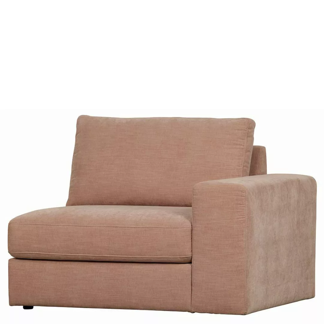 Stoff Modulsofa Rosa in modernem Design drei Sitzplätzen günstig online kaufen