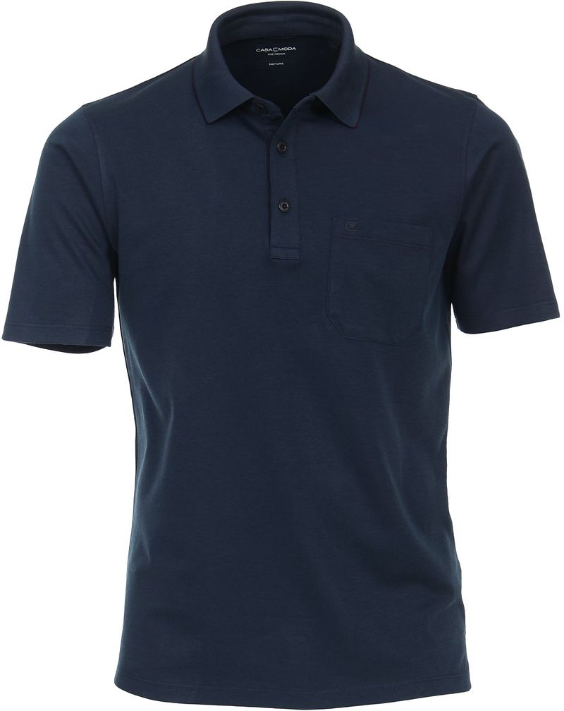 CASAMODA T-Shirt Polo-Shirt uni günstig online kaufen