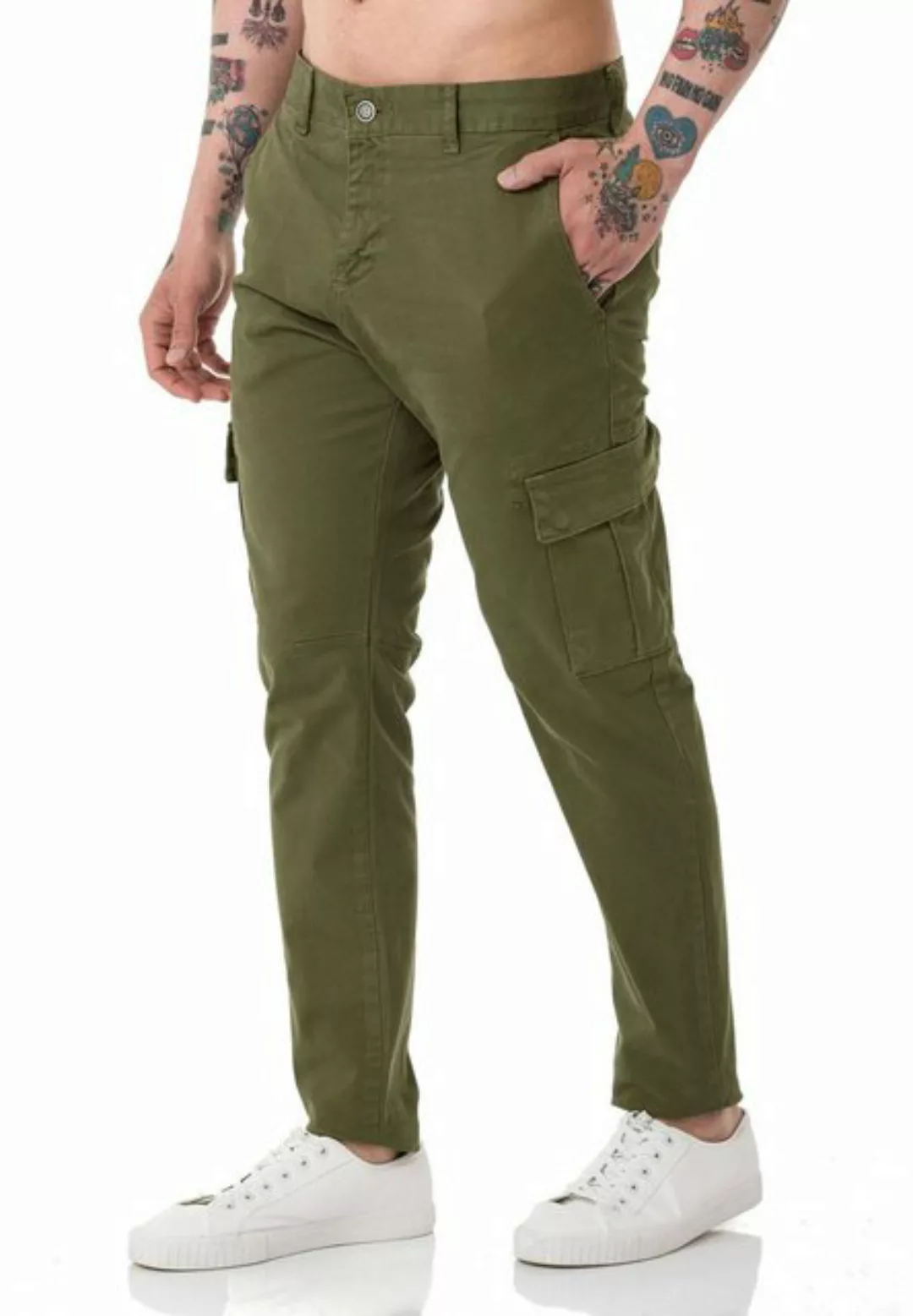 RedBridge Jeanshemd Red Bridge Herren Chino Cargo Hose Basic Khaki W34 L34 günstig online kaufen